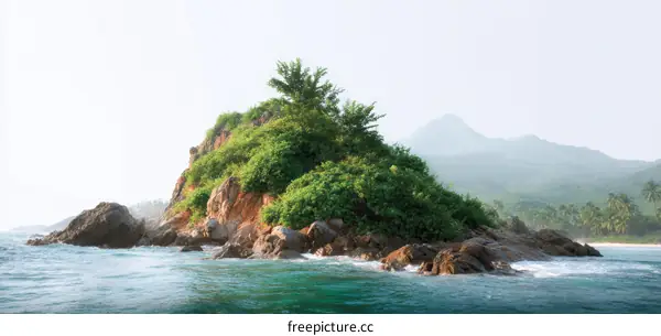 Tropical Island Escape Scenery