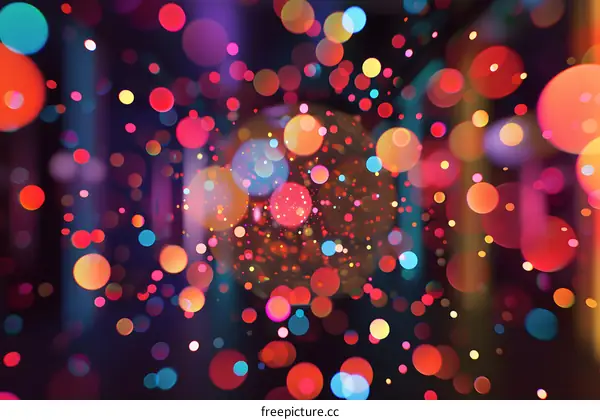 Colorful Bokeh Abstract Background