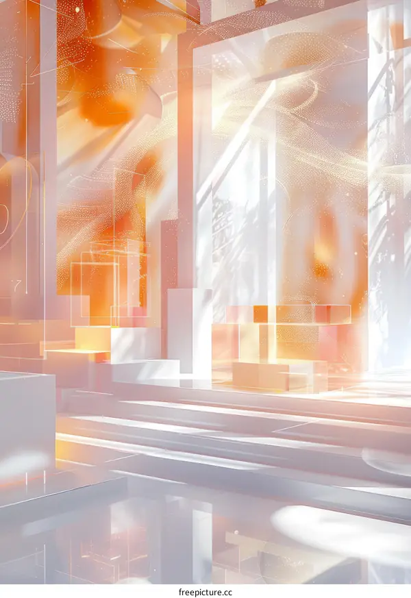 Minimalist Futuristic Exhibition Space