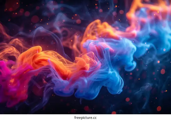Colorful smoke background