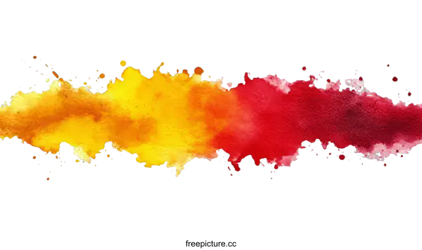 [Transparent Background PNG]Abstract Watercolor Splatter Background Design