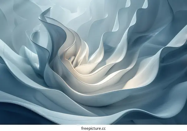 Abstract Flowing Fabric Design