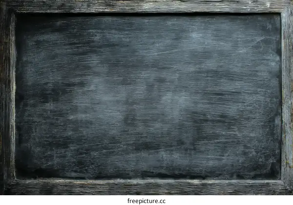 Aged Wooden Framed Chalkboard Texture