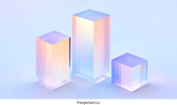Abstract Geometric Forms in Pastel Hues