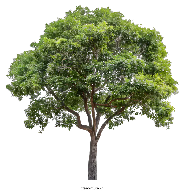 [Transparent Background PNG]Green Tree Isolated on White Background