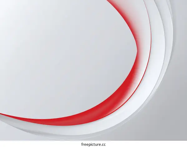 Abstract Red and White Wave Design Background