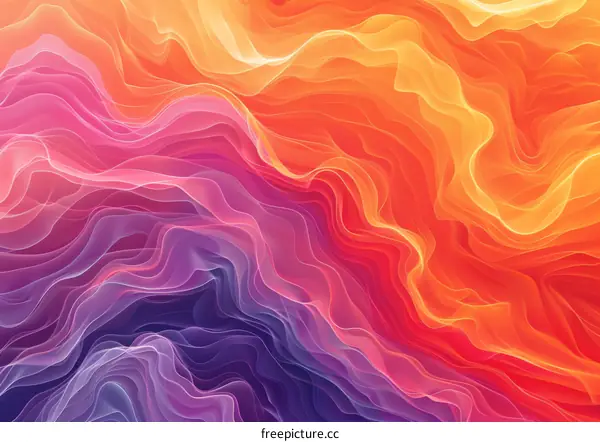 Abstract Colorful Waves