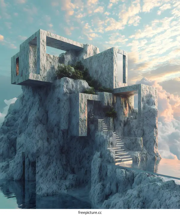 Modern Architecture House Design On The Cliff