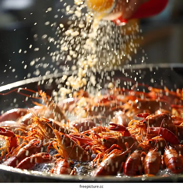 Cooking crayfish