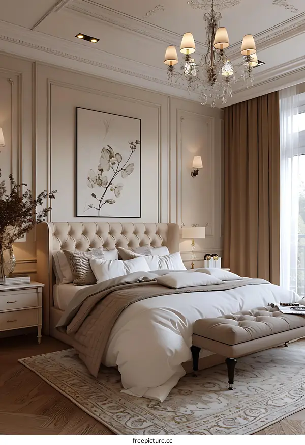 European-style bedroom