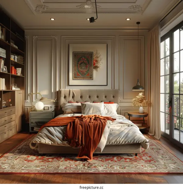 Luxury Bedroom Interior Design Illustration