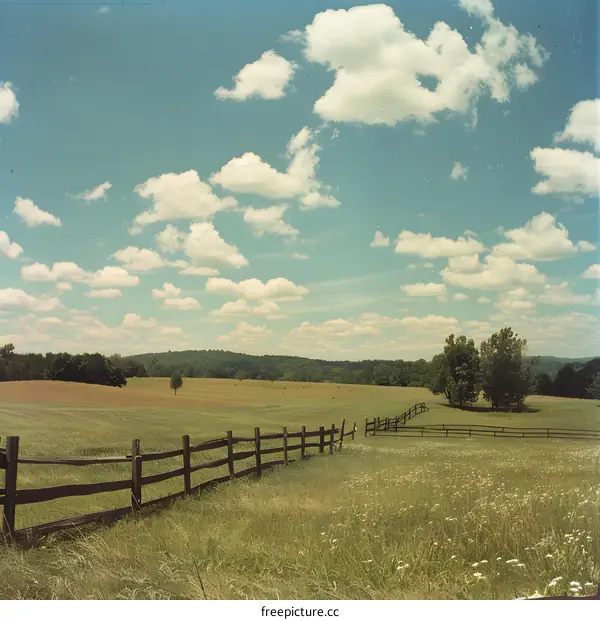 Summer Meadow and Fence
