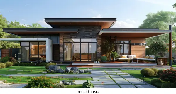 Stunning Modern Home with Serene Yard