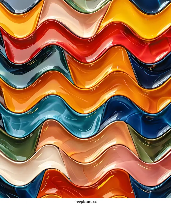 Colorful abstract waves background