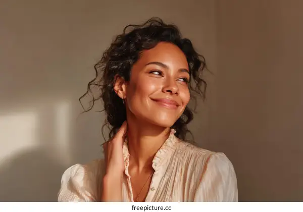 Beautiful Woman with a Natural Smile