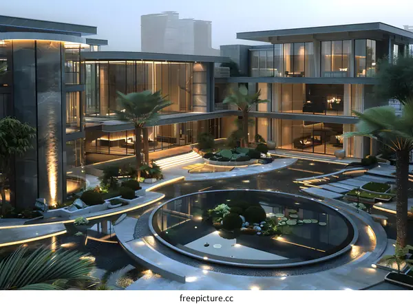 Modern style villa mansion