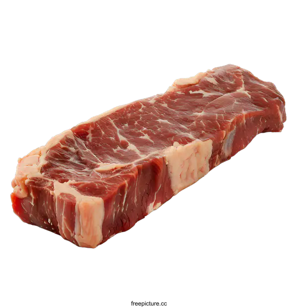 [Transparent Background PNG]Raw Beef Steak Isolated on White Background