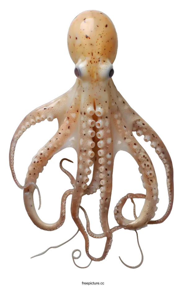 [Transparent Background PNG]Octopus on White Background