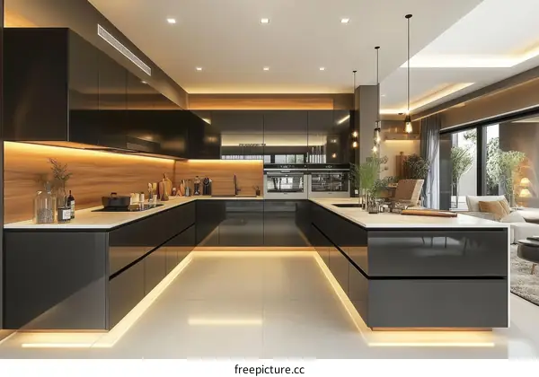 Modern Elegant Kitchen Design Illustration