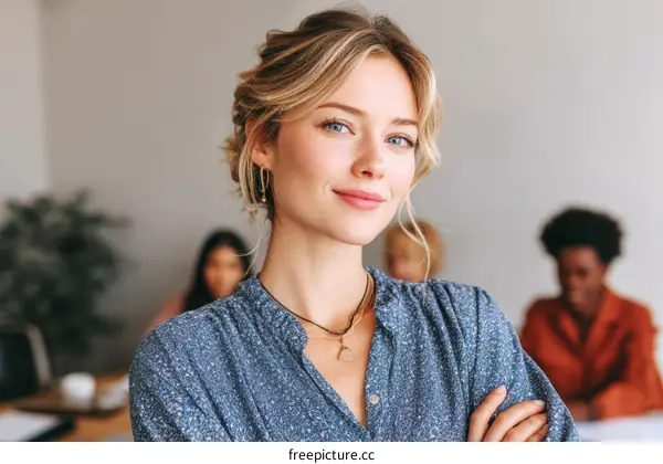 Confident Business Woman in a Meeting