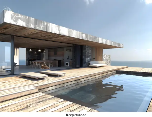 Modern Minimalist House with Infinity Pool and Ocean View