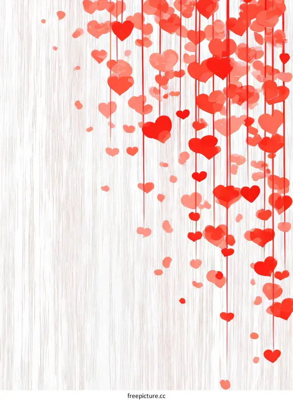 Romantic Valentines Day Heart Background