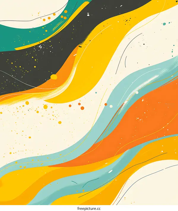 Abstract Colorful Shapes Illustration