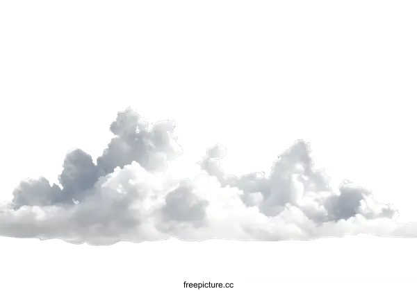 [Transparent Background PNG]Beautiful Fluffy Cloudscape Sky Background