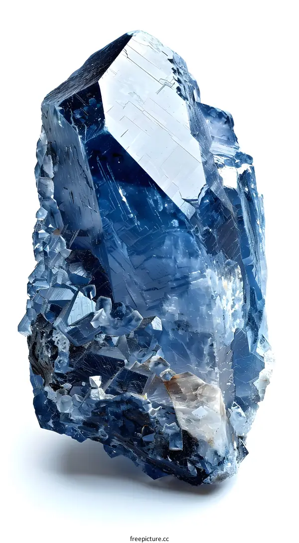 Blue Celestite Crystal Macro Photo