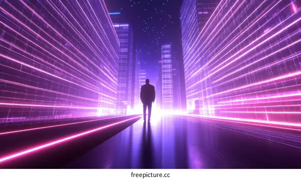 Futuristic City Cyberpunk Alleyway