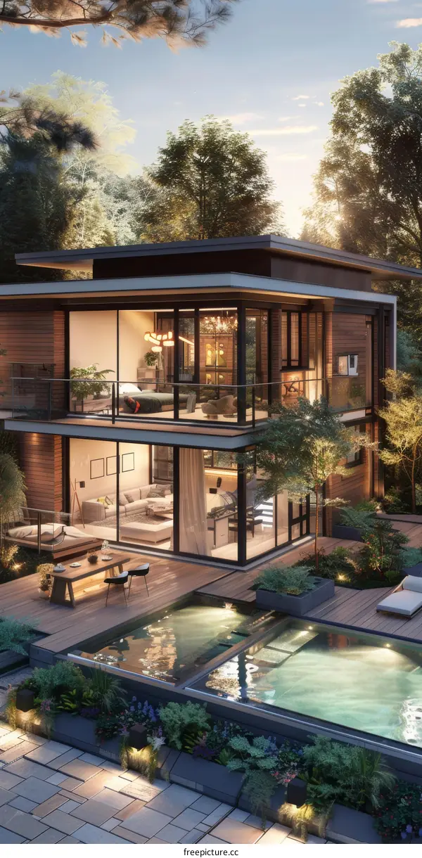 Modern Luxurious House with Swimming Pools