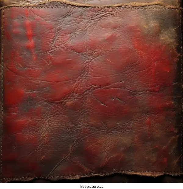 Red leather book cover texture background