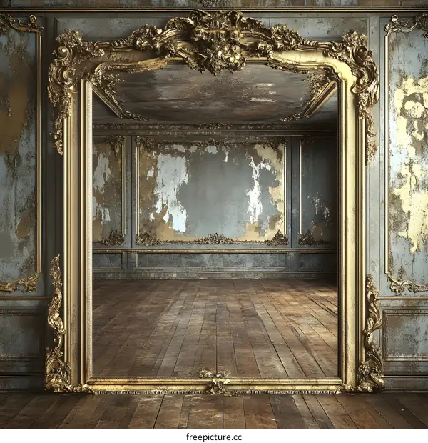 Vintage  Ornate Gold Frame Interior Design