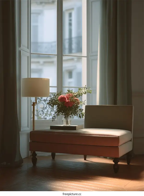 Elegant Parisian Living Room Scene