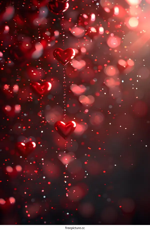 Red heart background image