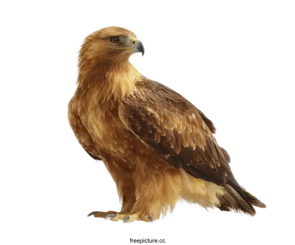 [Transparent Background PNG]Golden Eagle Close-up on White Background