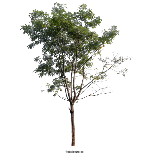 [Transparent Background PNG]Green Tree Isolated on White Background