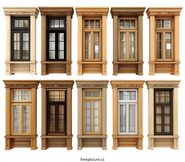 Elegant Wooden Window Designs Collection