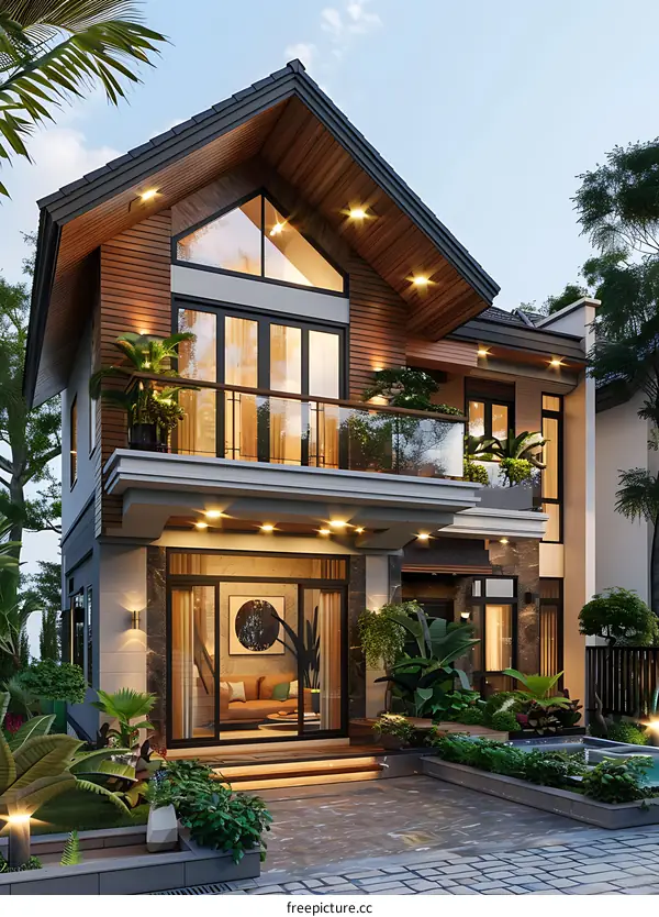 A modern house in Ho Chi Minh City, Vietnam