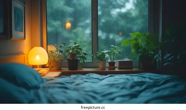 Rainy Day Bedroom Cozy Atmosphere