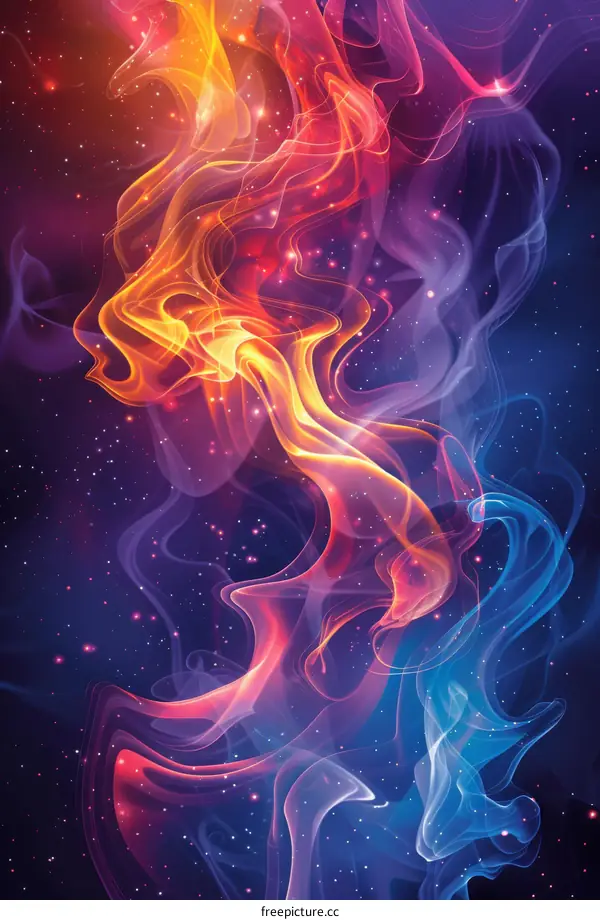 Fire and Ice Abstract