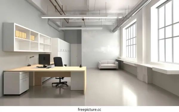 Modern Minimalist Office Interior Design