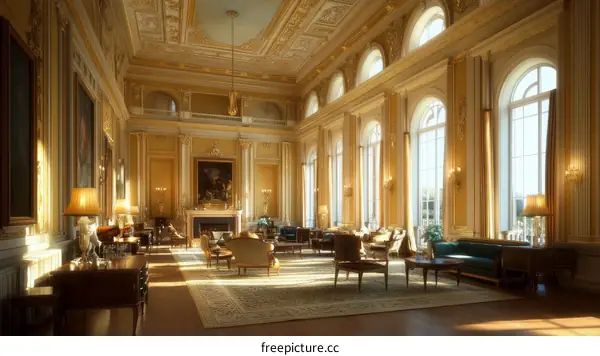 Grand Luxurious Interior Design of a Classic Hall