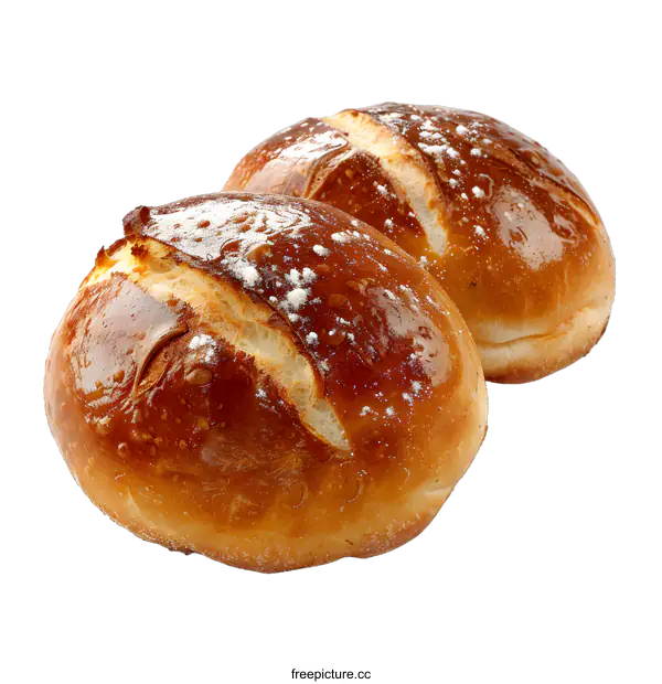 [Transparent Background PNG]Two loaves of bread on white background