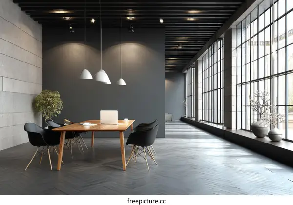 Modern Minimalist Office Meeting Room Design