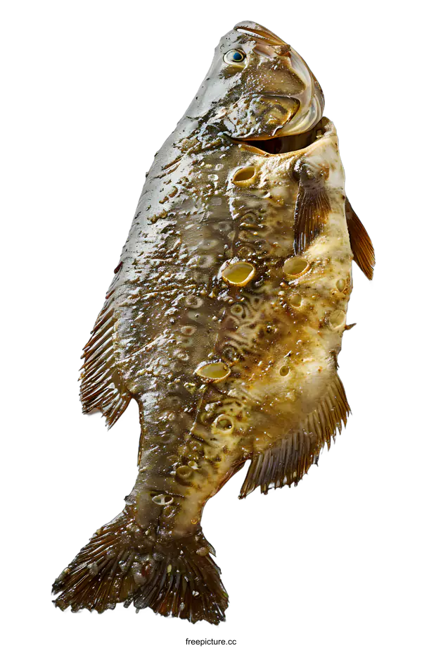 [Transparent Background PNG]A largemouth bass fish on a white background