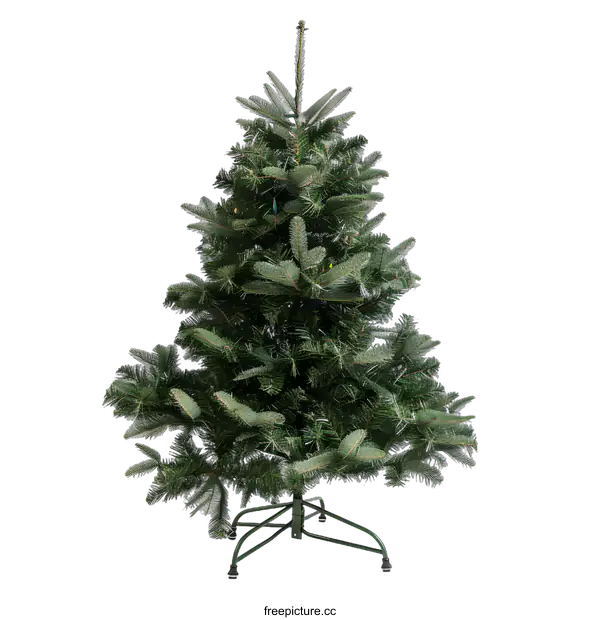 [Transparent Background PNG]Green Christmas Tree On White Background