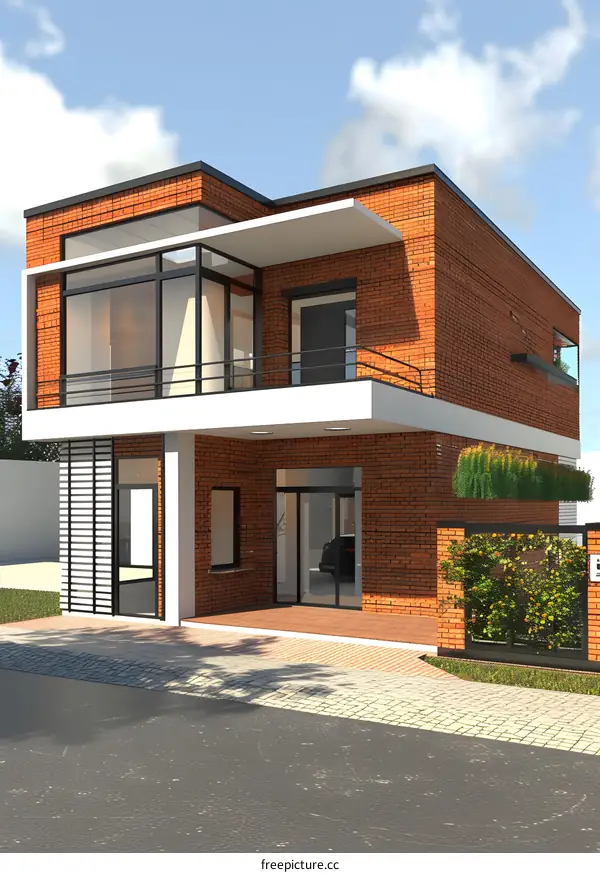 Modern Brick House Exterior Design