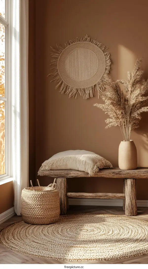 Bohemian Room Decor with Natural Elements
