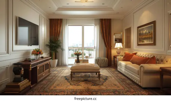 Luxurious and Modern Living Room Interior